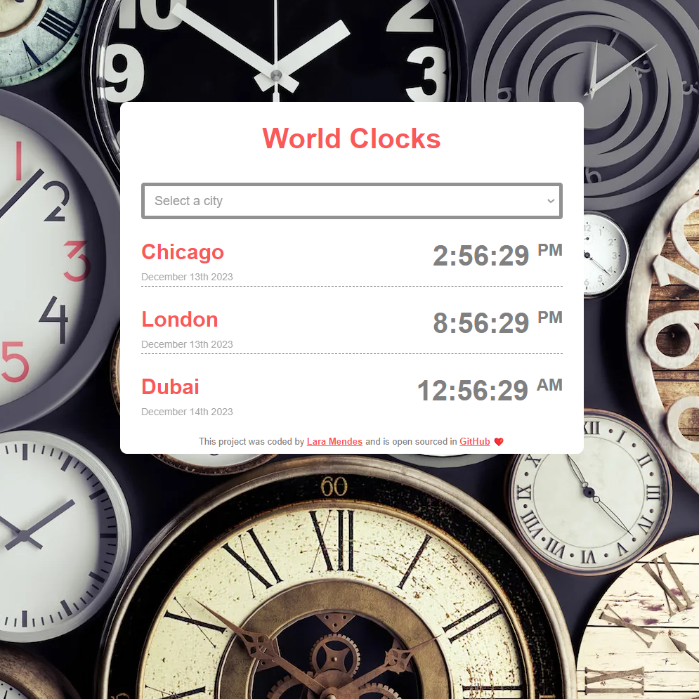 clock project preview